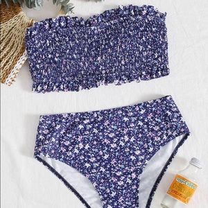 Ditsy Floral Bandeau Bikini Set